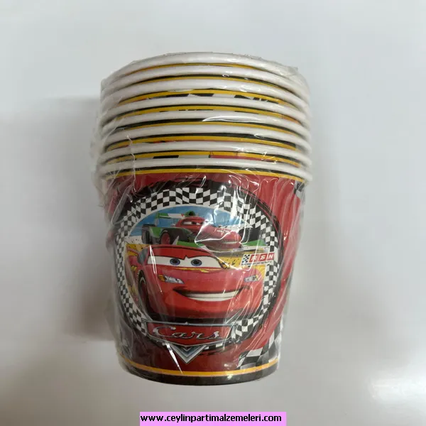 Cars Temalı Karton Bardak